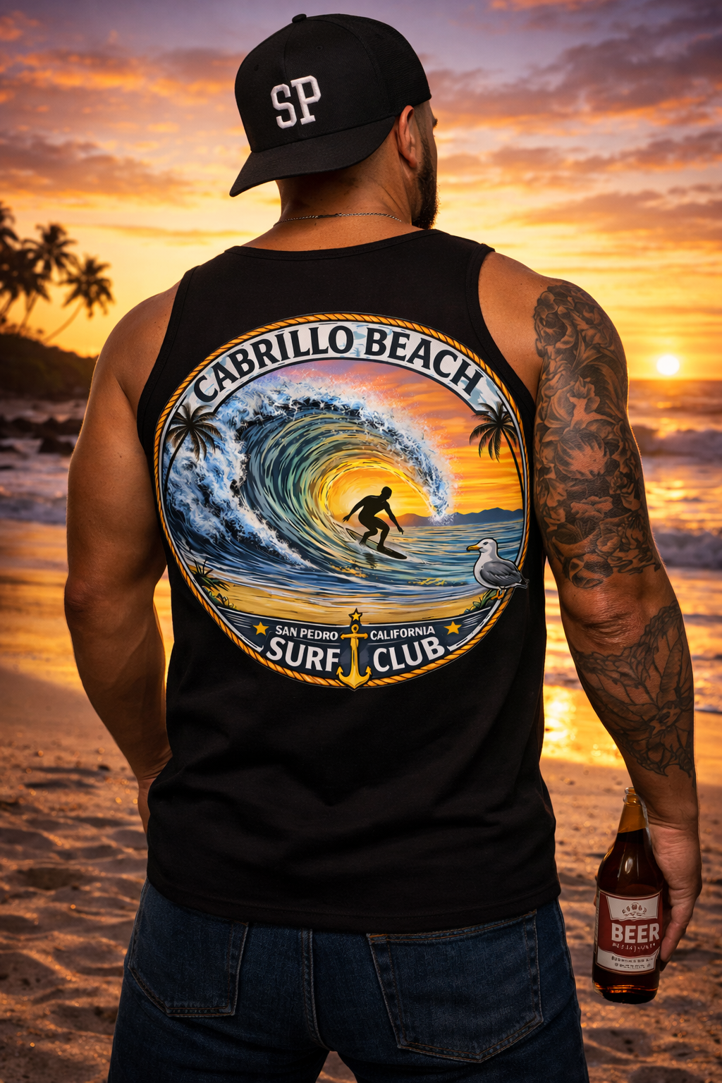 Cabrillo Beach Surf Club Tank Top